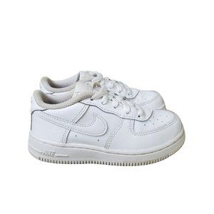 Nike Air Force 1 AF1 Low White Baby Infant Toddler 314194-117 Shoes size 9C